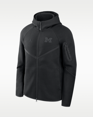 Michigan Tech Fleece Men's Nike College Full-Zip Hooded Jacket